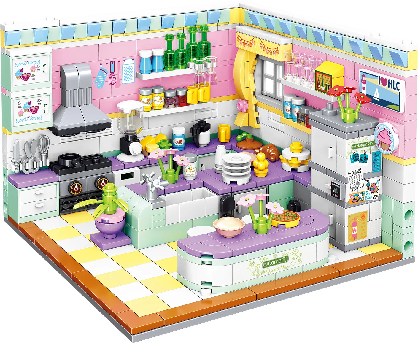 595pcs City building block kitchenette splicing DIY building block educational toys boys girls 3 in1 fidgety children toys gifts
595pcs City building block kitchenette splicing DIY building block educational toys boys girls 3 in1 fidgety children toys gifts