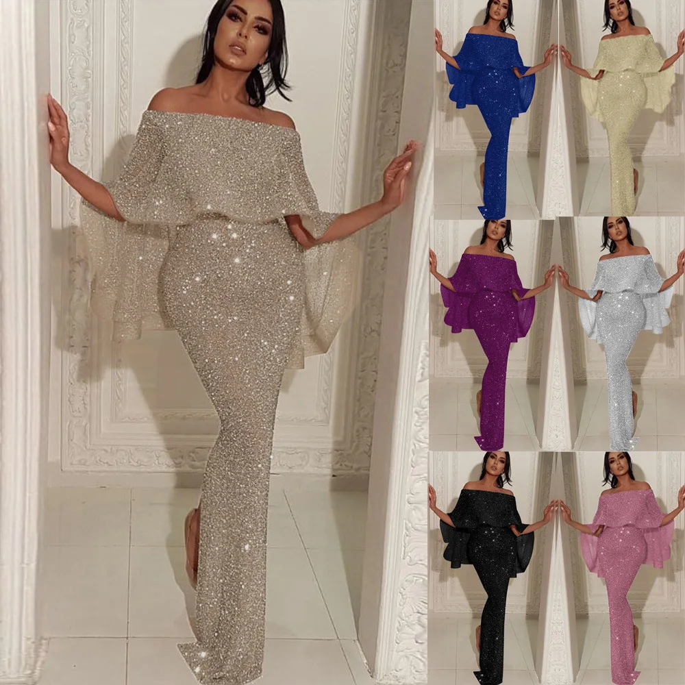 Ruffles Elegant Dresses for Women 2022 New Strapless Evening Dresses Sexy Hip Slit Party Dresses for Weddings Bling Long Dress
Ruffles Elegant Dresses for Women 2022 New Strapless Evening Dresses Sexy Hip Slit Party Dresses for Weddings Bling Long Dress
