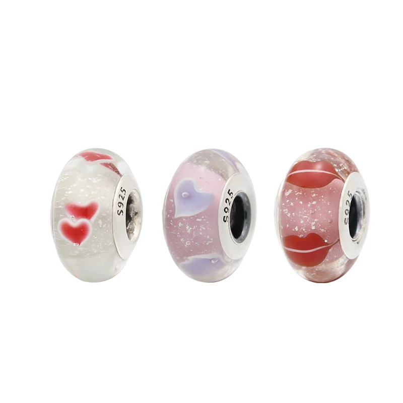 100% 925 Silver High Quality Original Logo 1:1 Valentine's Day Love Lips Murano Glass Beads DIY Ladies Bracelet Jewelry
100% 925 Silver High Quality Original Logo 1:1 Valentine's Day Love Lips Murano Glass Beads DIY Ladies Bracelet Jewelry