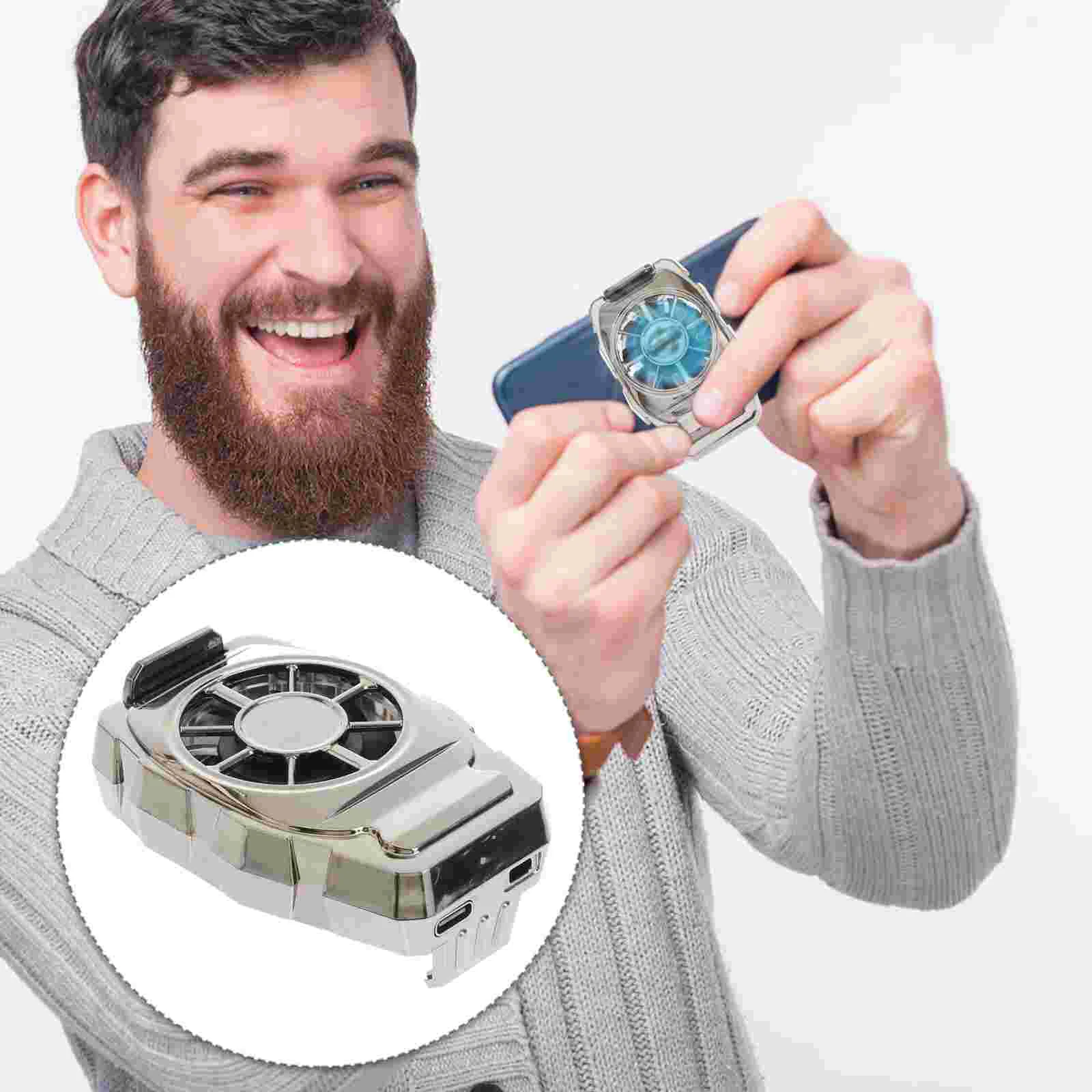 Phone Cooler Fan Radiator Mobile Cooling Gaming Cell Portable Cellphone
Phone Cooler Fan Radiator Mobile Cooling Gaming Cell Portable Cellphone