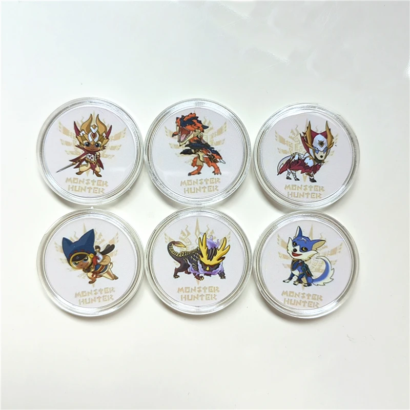 

Sunbreak Linkage Card Collection Coin For Monster Hunter Rise Stories 1&2 Rise 1&2 All Series Ntag215 Tag Chip New Data