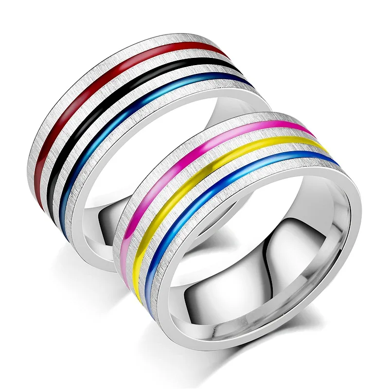 Simple Personality, High-quality Titanium Steel Ring, Rainbow Oil Dripping Ring, 2023 New Popular Lovers' Jewelry Wholesale
Simple Personality, High-quality Titanium Steel Ring, Rainbow Oil Dripping Ring, 2023 New Popular Lovers' Jewelry Wholesale