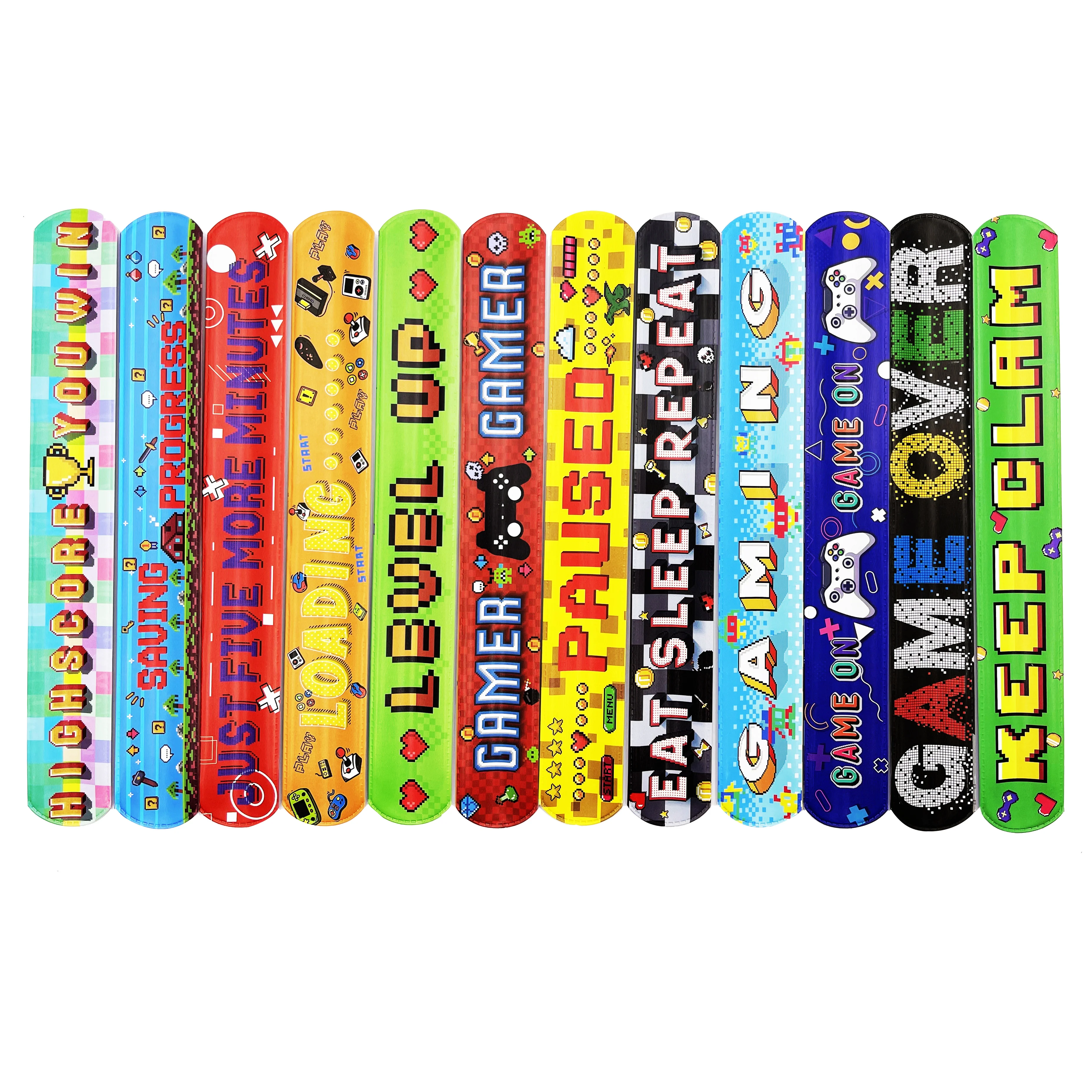 New Game Printing Slap Bracelets Boom Explosion Symbol Game Theme Parti LOL Kids Boy Birthday Party Gifts Children's Day Favor
New Game Printing Slap Bracelets Boom Explosion Symbol Game Theme Parti LOL Kids Boy Birthday Party Gifts Children's Day Favor