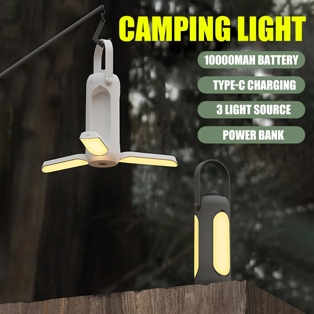Portable Camping Light LED Flashlight Power Bank Tent Light Rechargeable Camping Strong Lantern Outdoor Emergency Lamp 10000maH
Portable Camping Light LED Flashlight Power Bank Tent Light Rechargeable Camping Strong Lantern Outdoor Emergency Lamp 10000maH