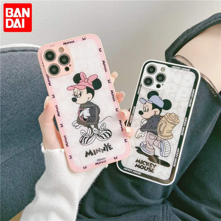 Bandai Brand Mickey Minnie Angel Eyes Tempered Glass Silicone Phone Case for iPhone XR Xs Max 7 8 Plus 11 12 13 13 Pro Max Case 
Bandai Brand Mickey Minnie Angel Eyes Tempered Glass Silicone Phone Case for iPhone XR Xs Max 7 8 Plus 11 12 13 13 Pro Max Case