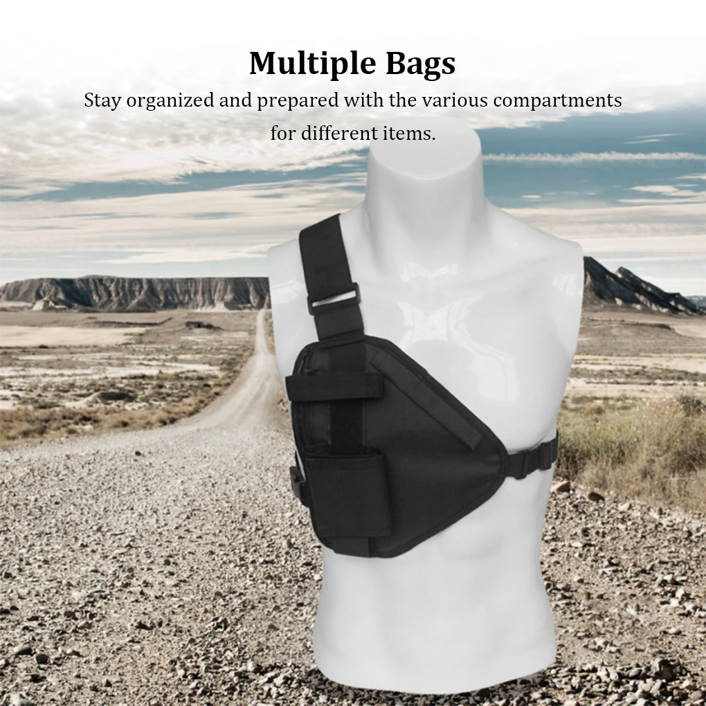 Cloth Adjustable Chest Bag - Multiple Bags For Tactical And Streetwear Functional Chest Rig Pack Multipurpose Vest
Cloth Adjustable Chest Bag - Multiple Bags For Tactical And Streetwear Functional Chest Rig Pack Multipurpose Vest