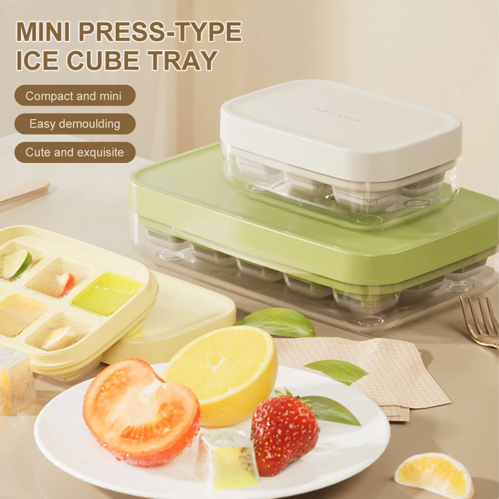 Universal Ice Cube Tray DIY Square Ice Cube Maker With Lid Soft Bottom Ice Tray Making Mold Storage Box For Cooled Whiskey
Universal Ice Cube Tray DIY Square Ice Cube Maker With Lid Soft Bottom Ice Tray Making Mold Storage Box For Cooled Whiskey
