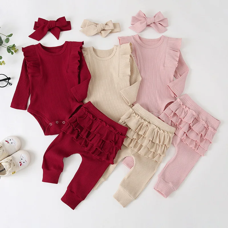 0-24M Newborn Infant Baby Girls Ruffle T-Shirt Romper Tops Leggings Pant Outfits Clothes Long Sleeve Fall Winter Clothing Sets
0-24M Newborn Infant Baby Girls Ruffle T-Shirt Romper Tops Leggings Pant Outfits Clothes Long Sleeve Fall Winter Clothing Sets
