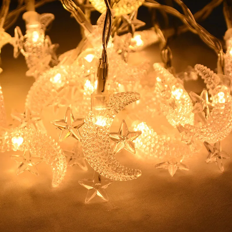 Moon Star LEd Light String Eid Mubarak Decoration for Home Ramadan Kareem Muslim Islamic Decor Hajj Mubarak Eid Gifts Al Adha
Moon Star LEd Light String Eid Mubarak Decoration for Home Ramadan Kareem Muslim Islamic Decor Hajj Mubarak Eid Gifts Al Adha