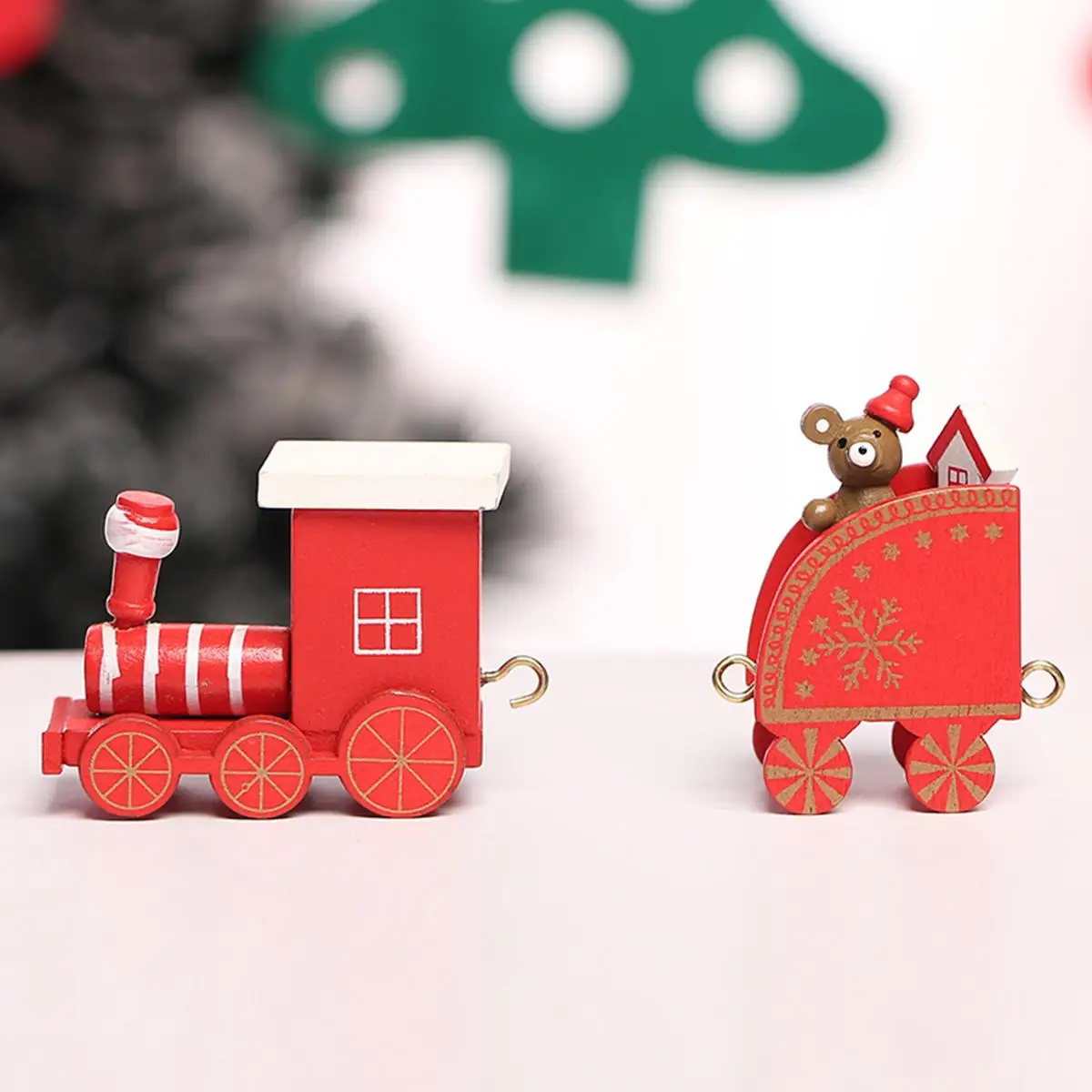 White Train Ornament Green Red Tabletop Train Toy Wooden 20*6*3cm Color Decoration For Christmas Ornament Room
White Train Ornament Green Red Tabletop Train Toy Wooden 20*6*3cm Color Decoration For Christmas Ornament Room