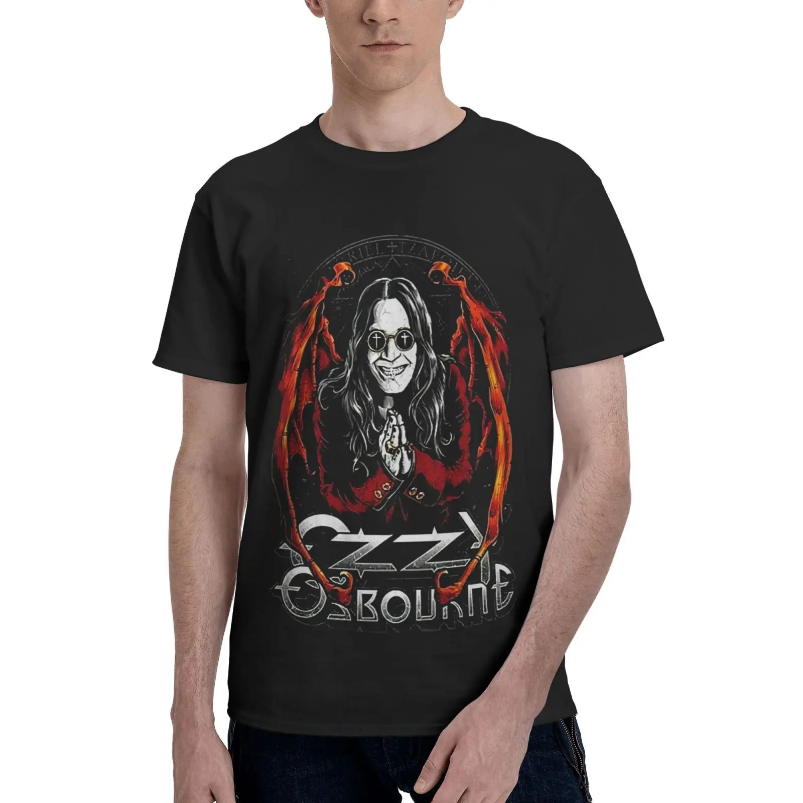 Футболка мужская оверсайз с графическим дизайном Ozzy Осборна, футболка, Мужская футболка, мужская верхняя одежда в стиле Харадзюку
Футболка мужская оверсайз с графическим дизайном Ozzy Осборна, футболка, Мужская футболка, мужская верхняя одежда в стиле Харадзюку