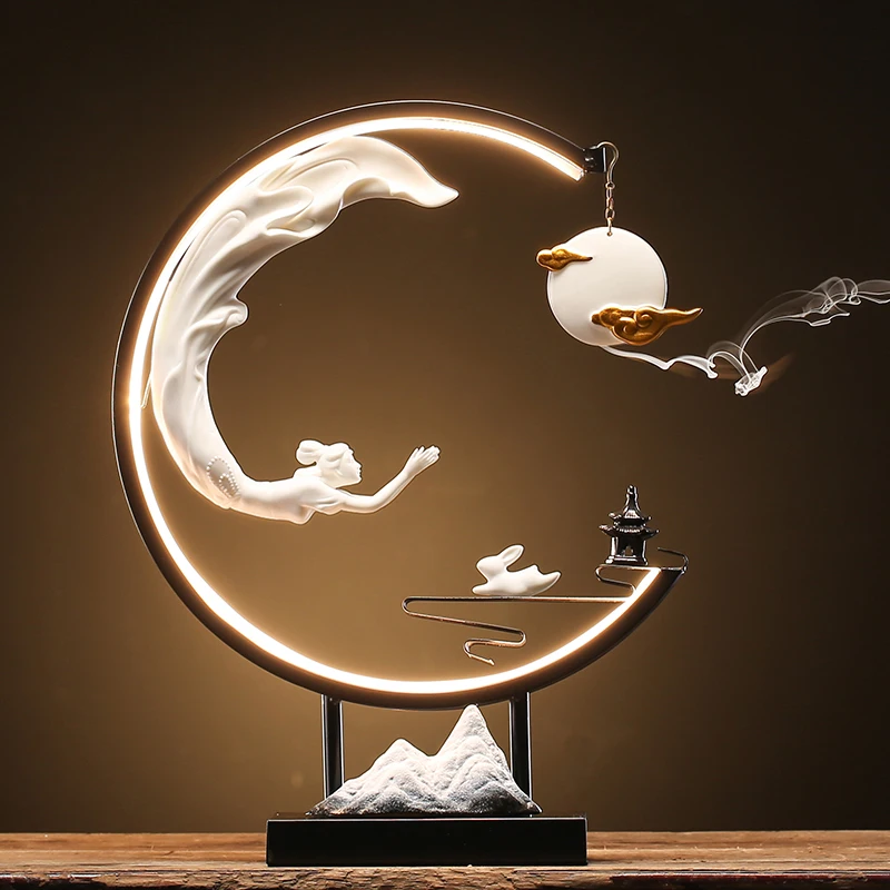 Backflow Smoke Incense Cones Hanging Zen Electric Incense Burner Ceramic Inciensos Y Quemadores De Incienso Ornament Livingroom
Backflow Smoke Incense Cones Hanging Zen Electric Incense Burner Ceramic Inciensos Y Quemadores De Incienso Ornament Livingroom