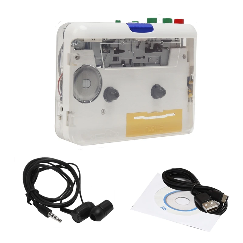 Cassette Player Walkman MP3/CD Audio Auto Reverse USB Cassette Tape Player Cassette MP3 Converter Built In Mic Durable
Cassette Player Walkman MP3/CD Audio Auto Reverse USB Cassette Tape Player Cassette MP3 Converter Built In Mic Durable