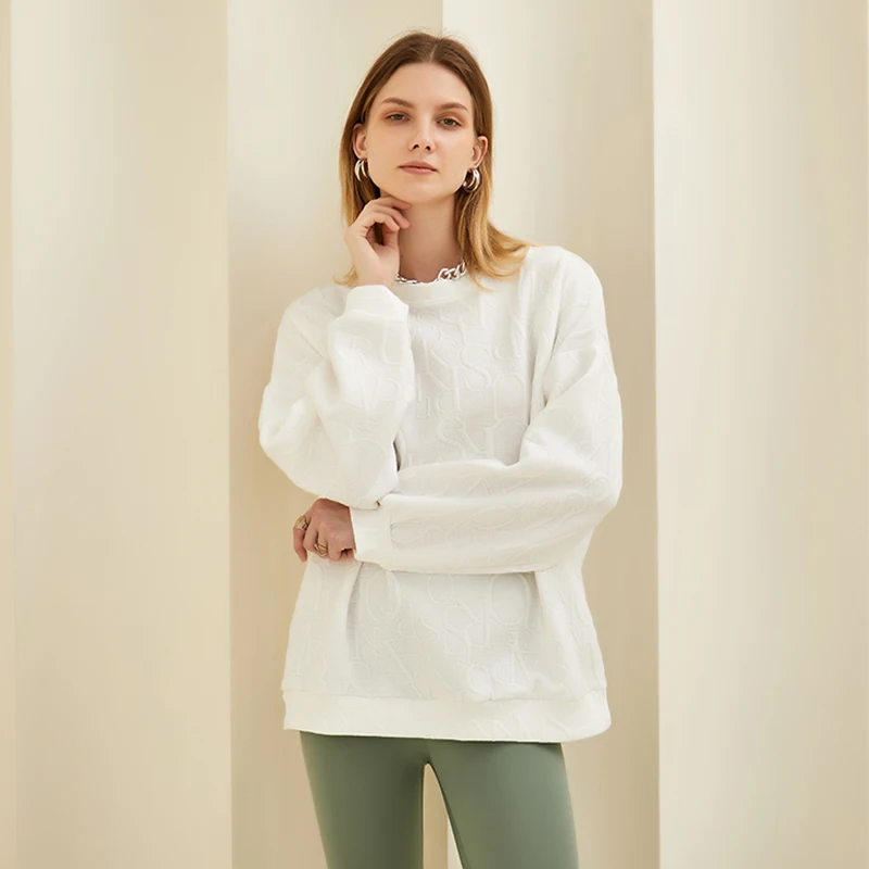 White Oversized Vintage Pullover Jacquard Letter Korean Style Cotton Fleece Warm Winter Crewneck Streetwear Sweatshirts Women
White Oversized Vintage Pullover Jacquard Letter Korean Style Cotton Fleece Warm Winter Crewneck Streetwear Sweatshirts Women