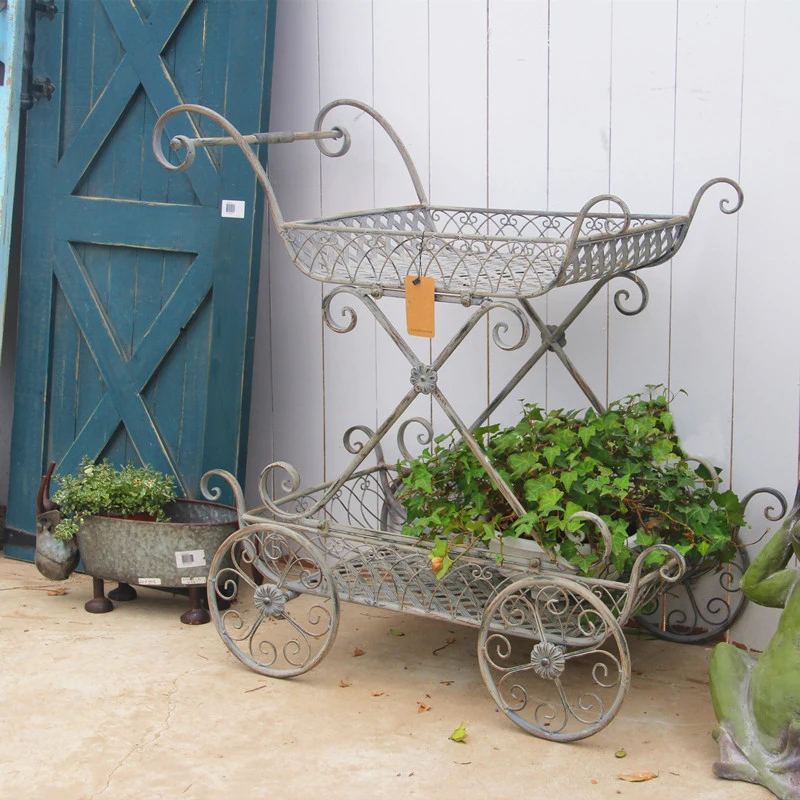 Rustic Retro Metal Garden Grocery Cart 2 Tier Wheelbarrow Florist Rack Shelving
Rustic Retro Metal Garden Grocery Cart 2 Tier Wheelbarrow Florist Rack Shelving