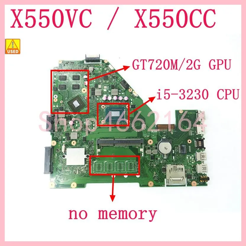 X550VC i5-3230 CPU GT720M/2G GPU Материнская плата ASUS X550VC X550CC R510V X550V X550 материнская плата для ноутбука 100% протестирована, б/у
X550VC i5-3230 CPU GT720M/2G GPU Материнская плата ASUS X550VC X550CC R510V X550V X550 материнская плата для ноутбука 100% протестирована, б/у