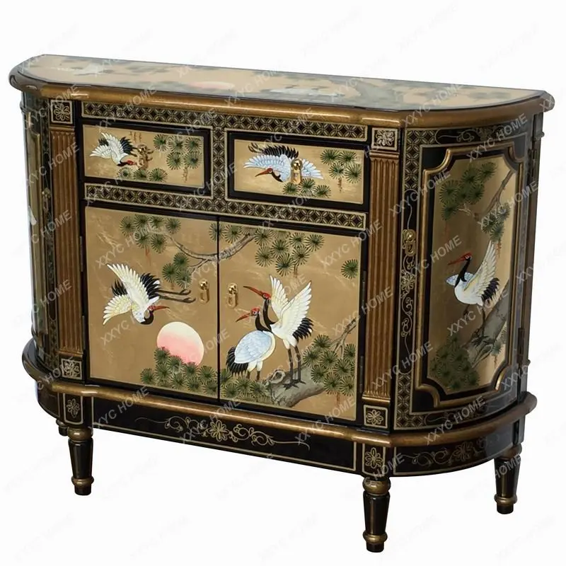 Chinese Style Entrance Hallway Corridor Decoration Classical Painted Paillette Sideboard Cabinet living room furniture
Chinese Style Entrance Hallway Corridor Decoration Classical Painted Paillette Sideboard Cabinet living room furniture
