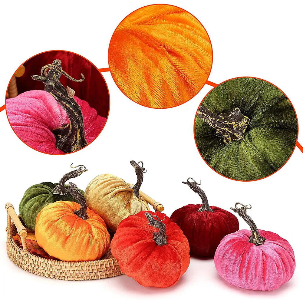 Simulation Pumpkin Ornaments Faux Assorted Velvet Pumpkins Decorative Pumpkin Autumn Decoration Party Supplies Props
Simulation Pumpkin Ornaments Faux Assorted Velvet Pumpkins Decorative Pumpkin Autumn Decoration Party Supplies Props