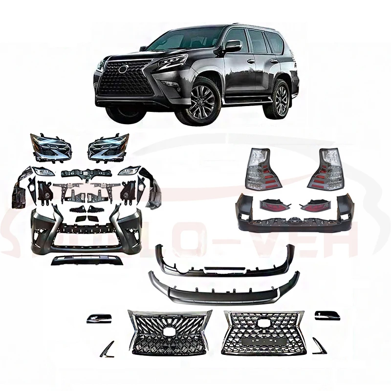 Body parts body kits 10-19 GX460 modified 2020 front face grille upgrade front rear bumper body kits For Lexus
Body parts body kits 10-19 GX460 modified 2020 front face grille upgrade front rear bumper body kits For Lexus
