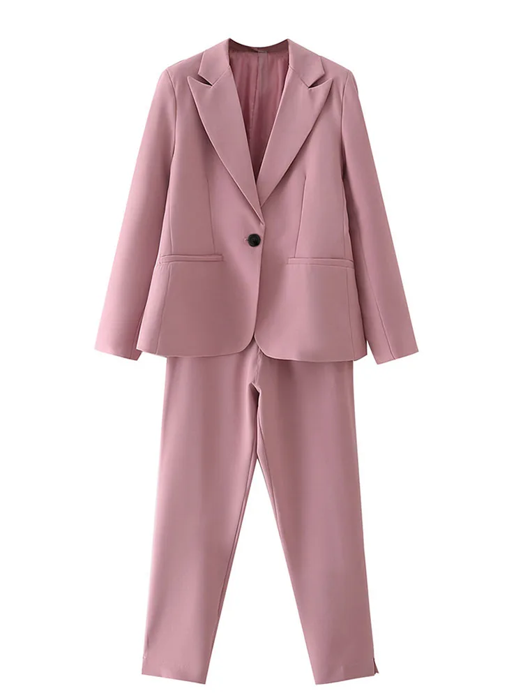 DYLQFS Women Vintage Blazer 2022 Spring Fashion Casual Office Suit Ladies Chic Long Sleeve Jacket High Waist Pants
DYLQFS Women Vintage Blazer 2022 Spring Fashion Casual Office Suit Ladies Chic Long Sleeve Jacket High Waist Pants