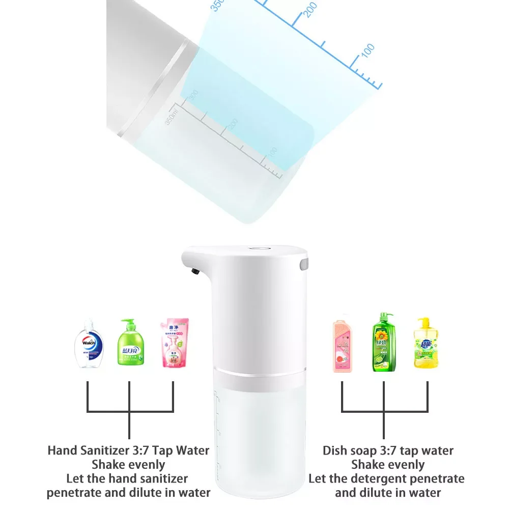 Automatic Liquid Soap Dispenser USB Charging Smart Foam Machine Infrared Sensor Foaming Soap Dispenser Hand Sanitizer
Automatic Liquid Soap Dispenser USB Charging Smart Foam Machine Infrared Sensor Foaming Soap Dispenser Hand Sanitizer