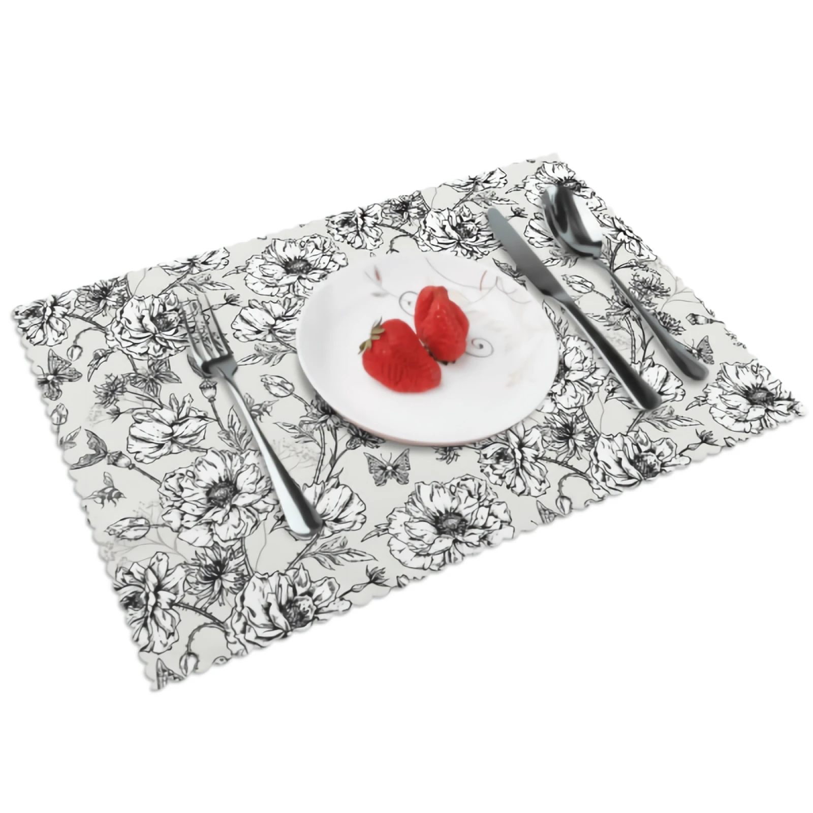 White Floral Placemats Flowers and Butterflies Placemat Set of 4 Heat-Resisting Non Slip Table Mats Polyeste Place Mats
White Floral Placemats Flowers and Butterflies Placemat Set of 4 Heat-Resisting Non Slip Table Mats Polyeste Place Mats