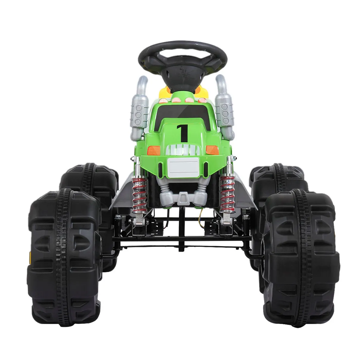 

12V Electric Kids Ride On ATV with Double Motor, Battery-Powered 4-Wheel Vehicle, Spring Suspension, Music, Horn