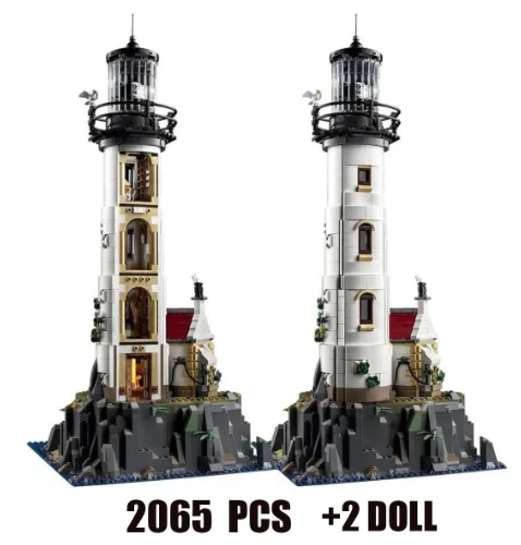 

Моторизованный Строительный набор для маяков для взрослых, 2056 шт., наборы для моделирования MOC- 21335, обучающие игрушки для детей, подарок для мальчиков