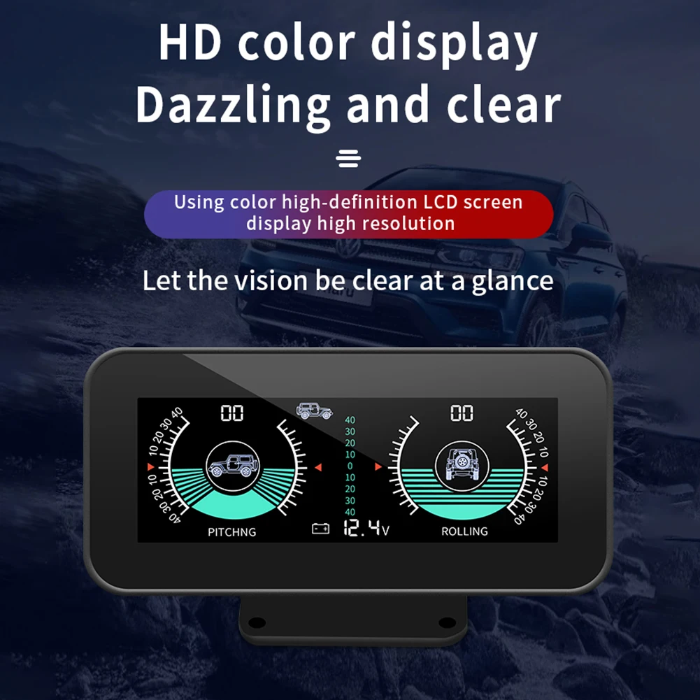 1pac Off-road Car Digital Inclinometer Guage Tilt Indicator Angle Level Slope Meter Built-in Slope Sensor Automobiles Sensors
1pac Off-road Car Digital Inclinometer Guage Tilt Indicator Angle Level Slope Meter Built-in Slope Sensor Automobiles Sensors