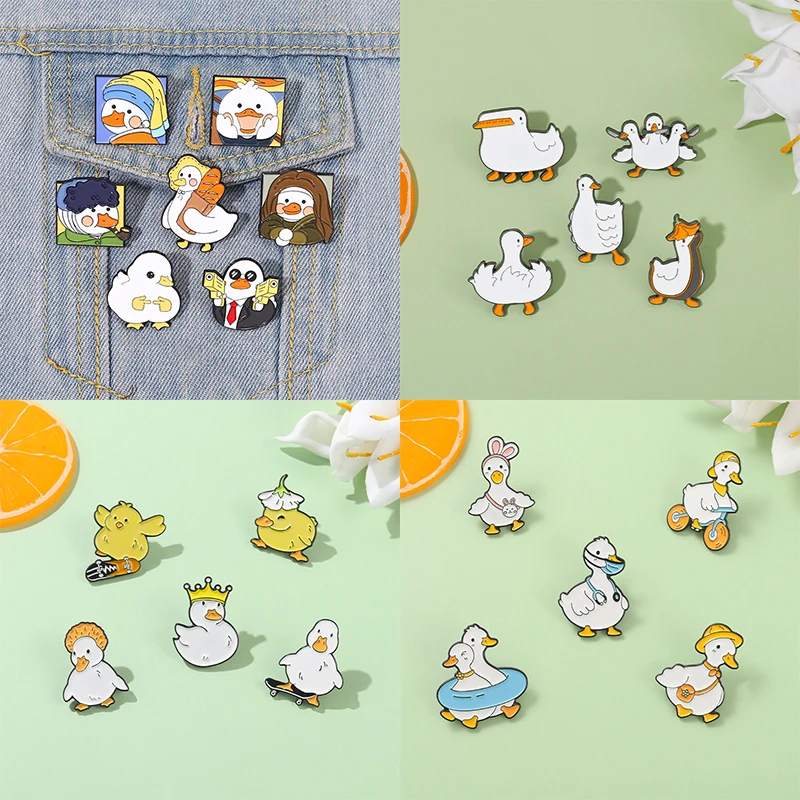 Colorful Fashion Cute Duck Enamel Pin Skull Organ Heart Brooches Shirt Lapel Bag Badge Punk Gothic Jewelry Gift for Friends Kids
Colorful Fashion Cute Duck Enamel Pin Skull Organ Heart Brooches Shirt Lapel Bag Badge Punk Gothic Jewelry Gift for Friends Kids