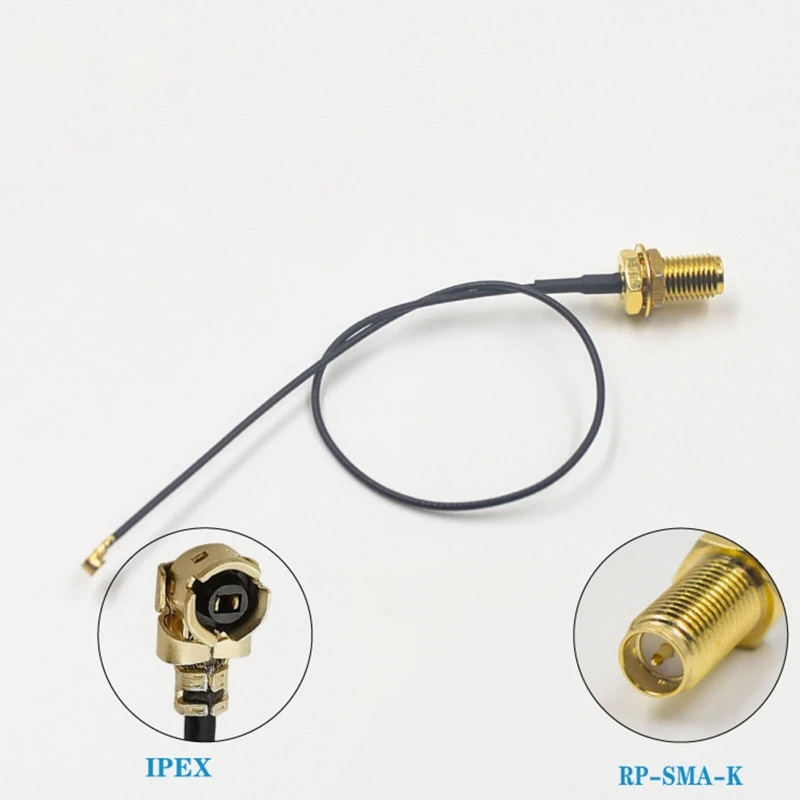 

U.FL / IPX IPEX U.FL to RP-SMA SMA Female Male Antenna WiFi Pigtail Cable WiFi WAN Repeater Low Loss Coaxial Cables H8WD