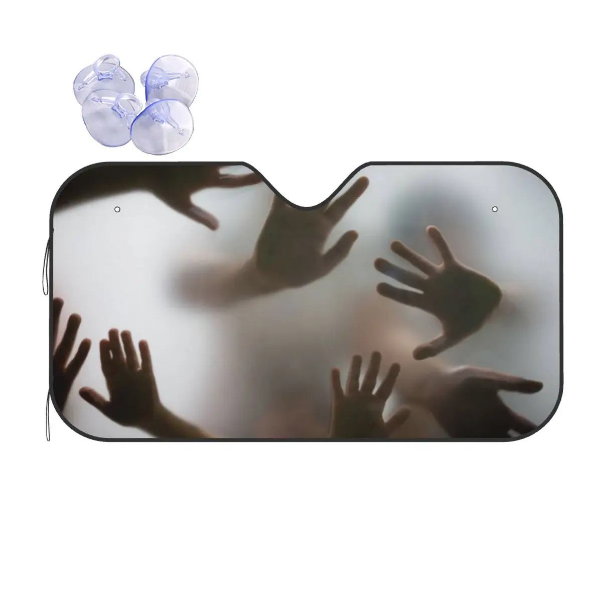Ghost Hands Windshield Sunshade Halloween Horror Creative Car Front Windshield 70x130cm Sun Visor UV Protector 
Ghost Hands Windshield Sunshade Halloween Horror Creative Car Front Windshield 70x130cm Sun Visor UV Protector