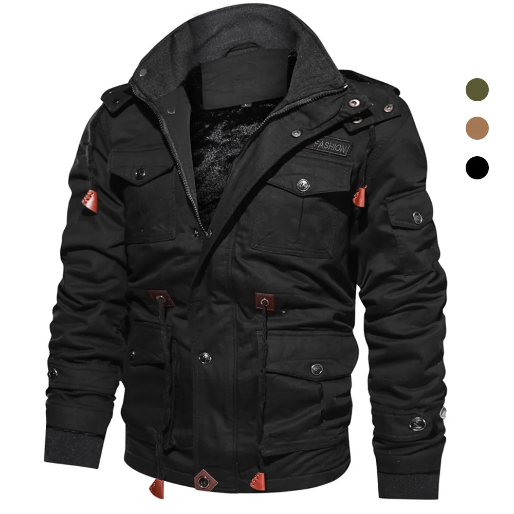 Mens Fleece Inner Winter Jackets Coats Thick Warm Hooded Coats Thermal Thicker Outerwear Male Military Jackets Parkas Size S-5XL
Mens Fleece Inner Winter Jackets Coats Thick Warm Hooded Coats Thermal Thicker Outerwear Male Military Jackets Parkas Size S-5XL