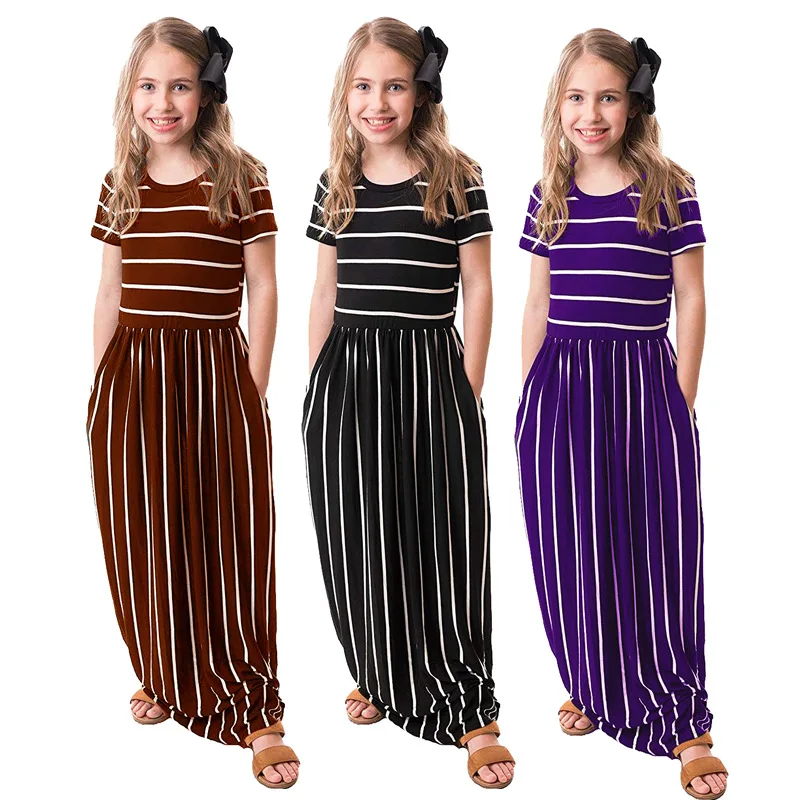 Teenage Girls Striped Summer Dress Casual Toddler Baby Girls Princess Long Sundress Kids Ankle-length Maxi Dresses Teen Clothes
Teenage Girls Striped Summer Dress Casual Toddler Baby Girls Princess Long Sundress Kids Ankle-length Maxi Dresses Teen Clothes