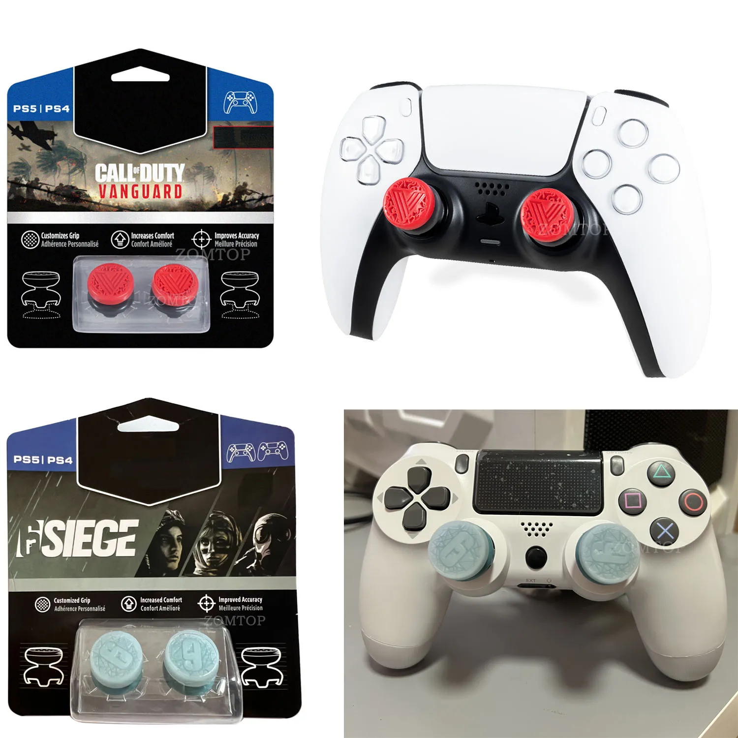 ZOMTOP Call of Duty: Vanguard Thumbsticks for PlayStation 4 (PS4) and PlayStation 5 (PS5) Performance Thumb Grips
ZOMTOP Call of Duty: Vanguard Thumbsticks for PlayStation 4 (PS4) and PlayStation 5 (PS5) Performance Thumb Grips