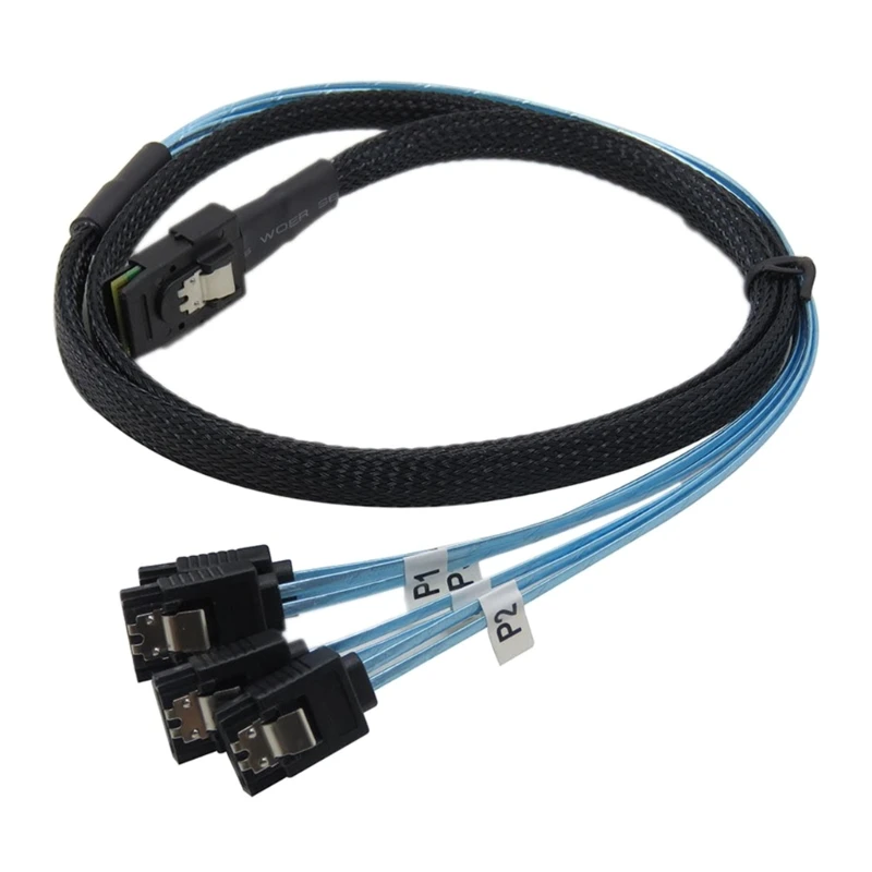 Кабель Mini-SAS SFF-8087 to 4 Mini 4i SFF8087 36P до 4 7P кабель 12 Гбит/с 100 см данные жесткого диска
Кабель Mini-SAS SFF-8087 to 4 Mini 4i SFF8087 36P до 4 7P кабель 12 Гбит/с 100 см данные жесткого диска