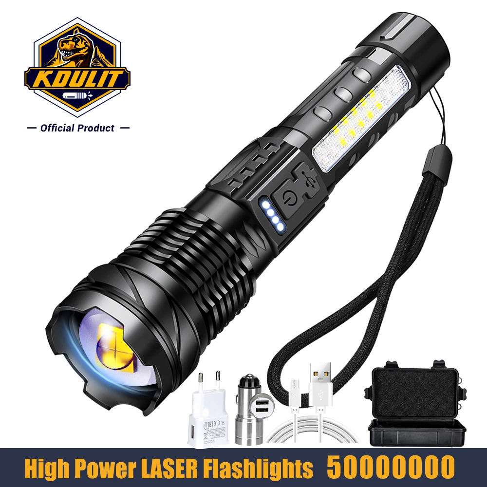 High Strong Power Torch Flashlights 50000000 Tactical Light Emergency Spotlights Telescopic Jetbeam1km 18650 Built-in Battery
High Strong Power Torch Flashlights 50000000 Tactical Light Emergency Spotlights Telescopic Jetbeam1km 18650 Built-in Battery