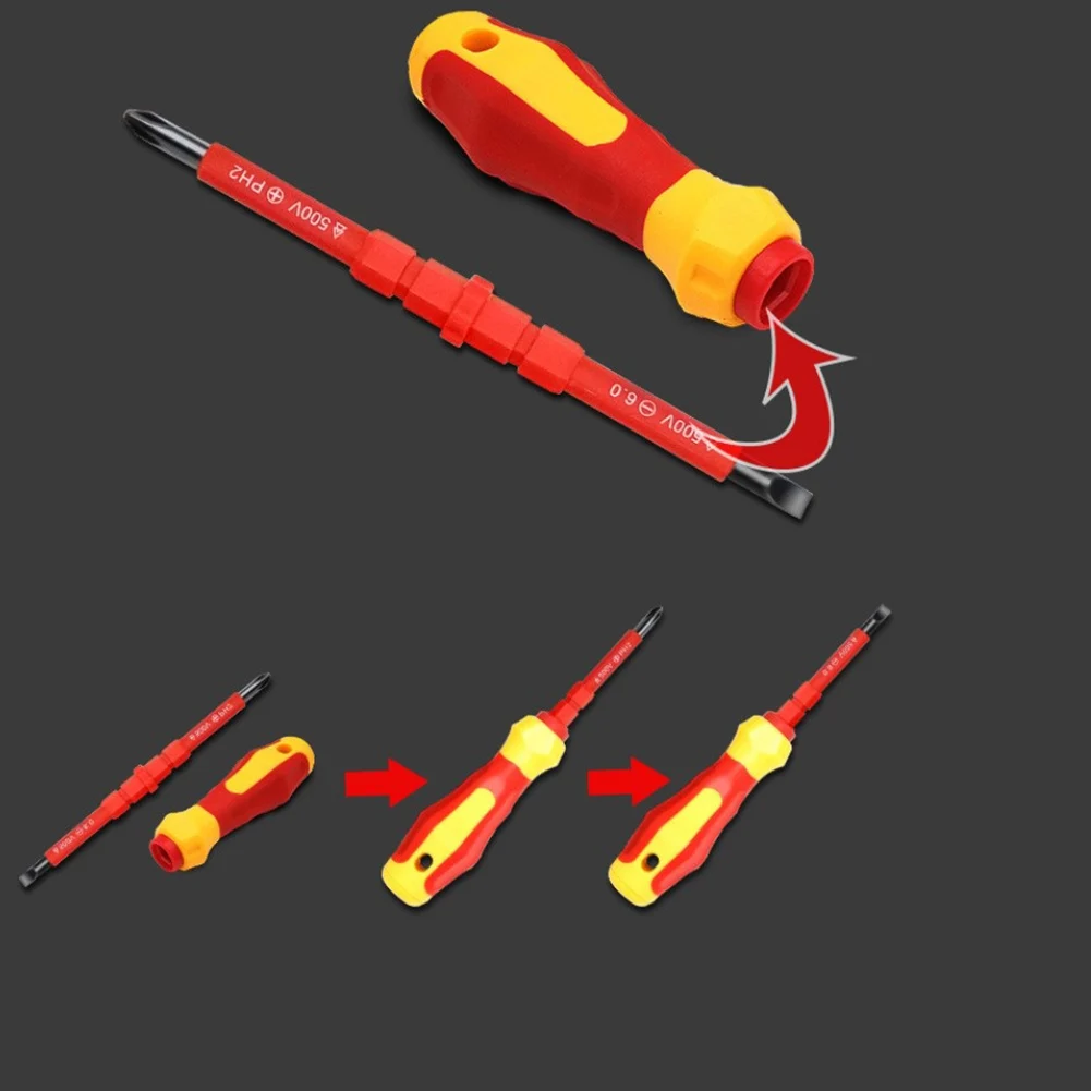 3PCS/set Multi-Purpose Electricians Slotted Cross Screwdriver Bit Repaire Tools Two-in-one Screwdriver With Magnet Durable
3PCS/set Multi-Purpose Electricians Slotted Cross Screwdriver Bit Repaire Tools Two-in-one Screwdriver With Magnet Durable