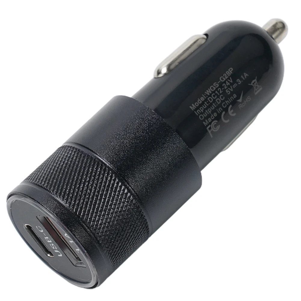 

1xUSB-C Car Charger Black USB Type-C Car Charger Charging Fast Charging Dock PD USB USB Power Delivery USB Type-C 30 65W