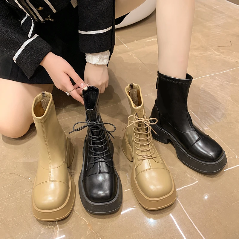 Women's Low Shoes Flat Heel Luxury Designer Round Toe Zipper Boots-Women Ankle Fashion Rock Ladies Rubber 2022 Shoes for Women
Women's Low Shoes Flat Heel Luxury Designer Round Toe Zipper Boots-Women Ankle Fashion Rock Ladies Rubber 2022 Shoes for Women