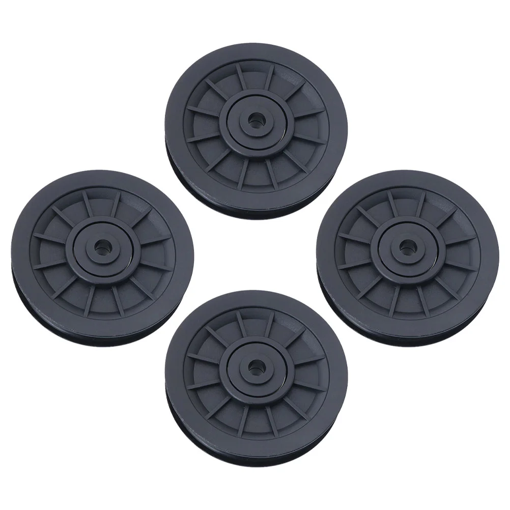 4 Pcs Universal Bearing Pulley Wheel Fitness Equipment Parts PA6 Wearproof Pulley Replacement Parts for Gym Fitness (Black)
4 Pcs Universal Bearing Pulley Wheel Fitness Equipment Parts PA6 Wearproof Pulley Replacement Parts for Gym Fitness (Black)