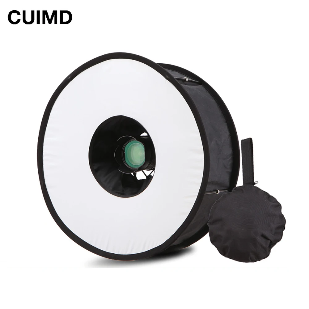 45cm Foldable Ring Speedlite Flash Diffuser Macro Shoot Round Softbox for Canon Nikon Sony Pentax Godox Speedlight
45cm Foldable Ring Speedlite Flash Diffuser Macro Shoot Round Softbox for Canon Nikon Sony Pentax Godox Speedlight