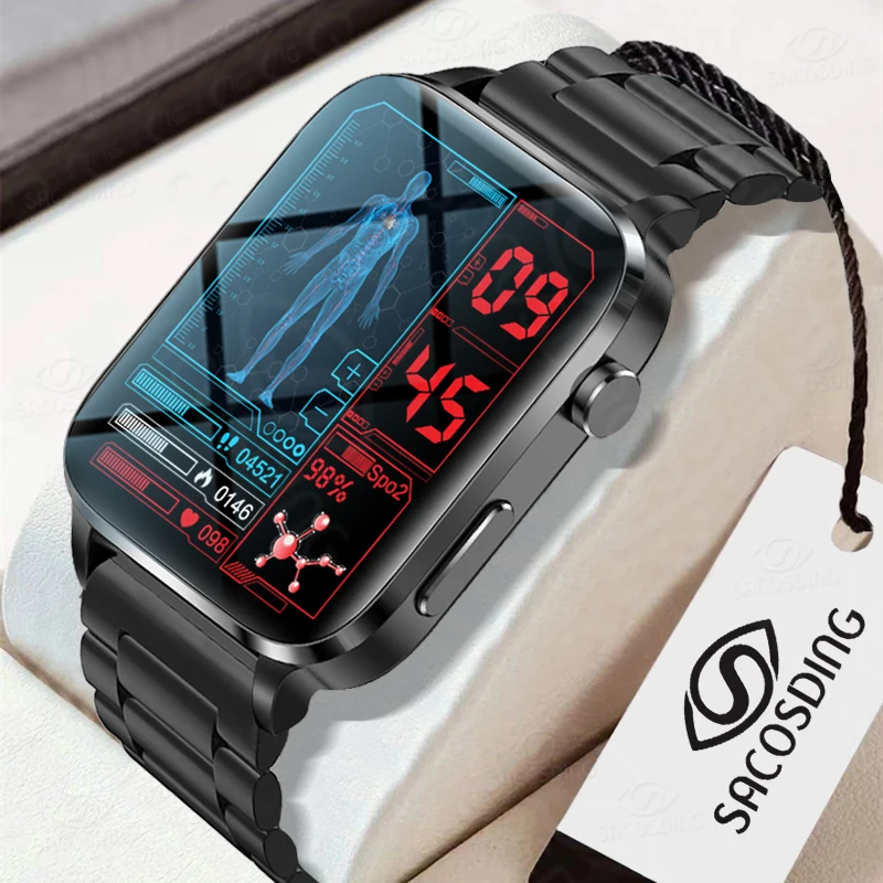 New Laser Treatment Three High Smart Watch Men ECG PPG Pressure Heart Rate Monitoring Sleep MonitoringSmartwatch IP68 Waterproof
New Laser Treatment Three High Smart Watch Men ECG PPG Pressure Heart Rate Monitoring Sleep MonitoringSmartwatch IP68 Waterproof