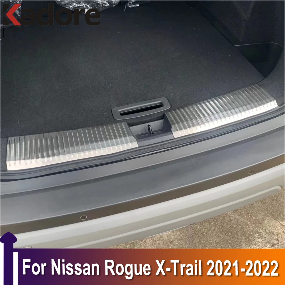 For Nissan Rogue X-trail 2021 2022 Stainless Steel Inner Rear Bumper Pad Protector Trim Tail Trunk Scuff Plate Cover
For Nissan Rogue X-trail 2021 2022 Stainless Steel Inner Rear Bumper Pad Protector Trim Tail Trunk Scuff Plate Cover