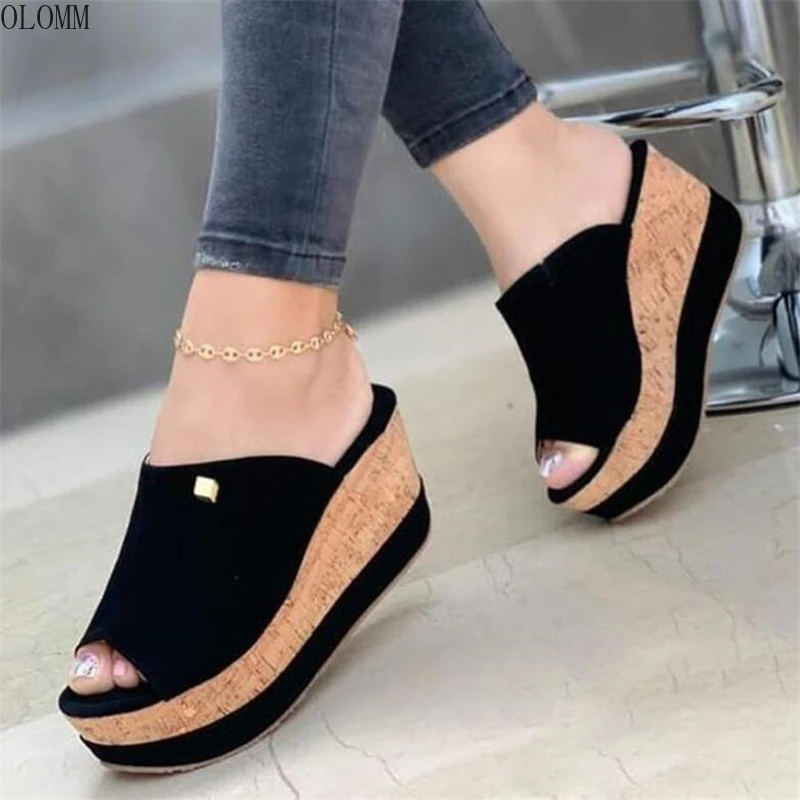 Wedge Slippers Women Shoes 2022 Summer Peep Toe Sandals Fashion Platform Slippers Outdoor Casual Flip Flops Female Heels Slides
Wedge Slippers Women Shoes 2022 Summer Peep Toe Sandals Fashion Platform Slippers Outdoor Casual Flip Flops Female Heels Slides
