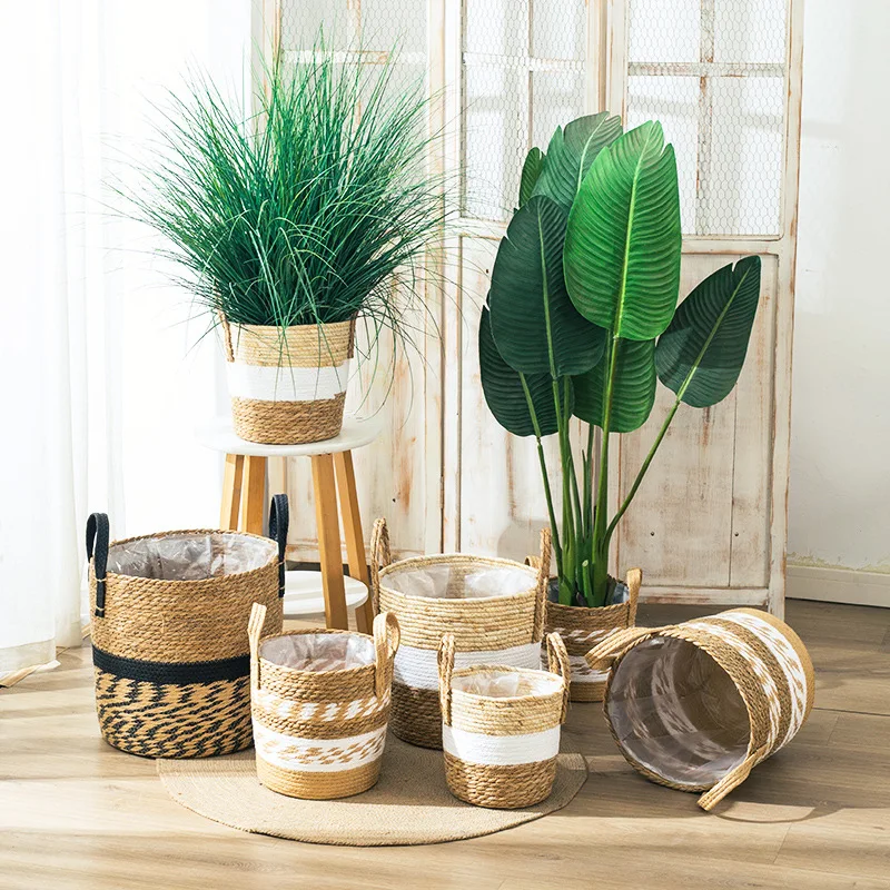 Grass Woven Flower Pot Decoration Seagrass Handwoven Floor To Floor Storage Basket Indoor And Outdoor Potted Flower Basket
Grass Woven Flower Pot Decoration Seagrass Handwoven Floor To Floor Storage Basket Indoor And Outdoor Potted Flower Basket