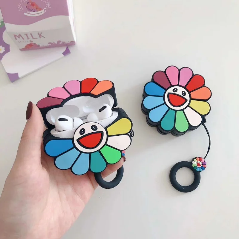 Cartoon Sunflower Colorful Case for AirPods Pro2 Airpod Pro 1 2 3 Bluetooth Earbuds Charging Box Protective Earphone Case Cover
Cartoon Sunflower Colorful Case for AirPods Pro2 Airpod Pro 1 2 3 Bluetooth Earbuds Charging Box Protective Earphone Case Cover