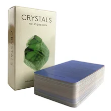 Crystals The Stone Deck Tarot Cards English Fate Divination Family Party Board Game for Beginners Fortune Telling Oracle