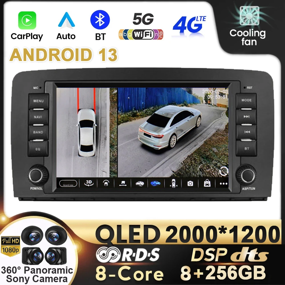 Car Radio Carplay 8G 256G AI Android 13 For Mercedes Benz R-Class W251 R300 R280 R320 R350 R500 R63 AMG Multimedia Player GPS 4G
Car Radio Carplay 8G 256G AI Android 13 For Mercedes Benz R-Class W251 R300 R280 R320 R350 R500 R63 AMG Multimedia Player GPS 4G