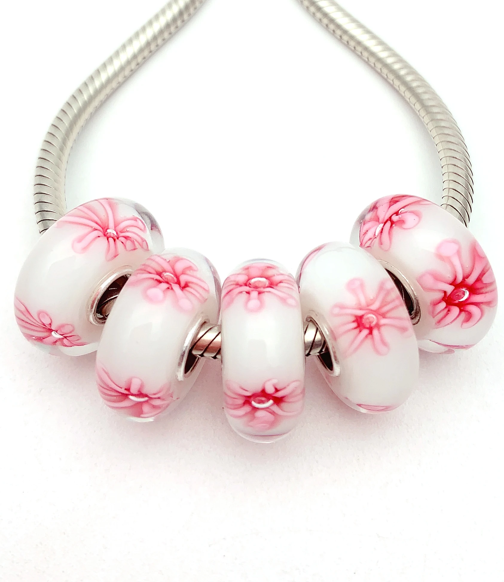 XHYG191 5X 100% Authenticity S925 Sterling Silver Beads Murano GlassBeads Fit European Charms Bracelet Diy Jewelry Lampwork
XHYG191 5X 100% Authenticity S925 Sterling Silver Beads Murano GlassBeads Fit European Charms Bracelet Diy Jewelry Lampwork